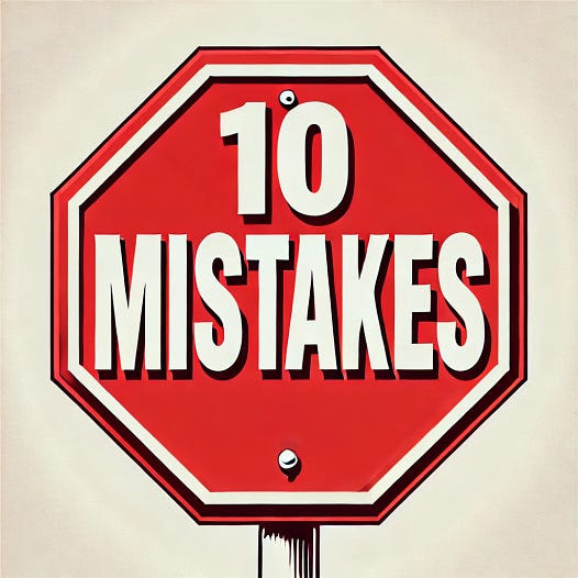 Blog Post titled: 10 Mistakes Killing Your Career