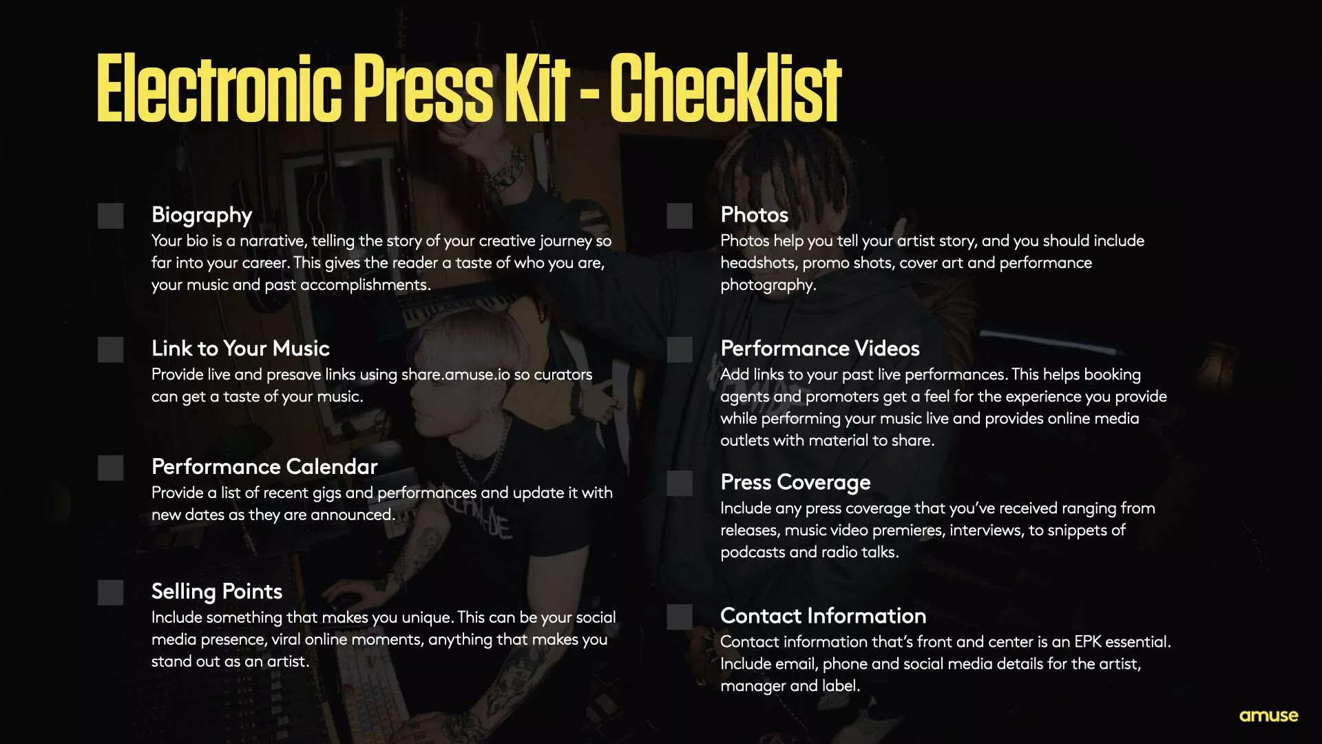 Blog Post titled: Creating a Killer Press Kit